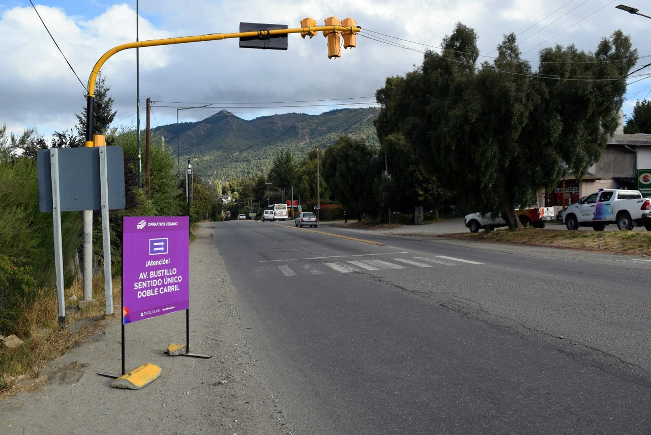Bariloche: este domingo, los semáforos de Bustillo se dejarán intermitentes